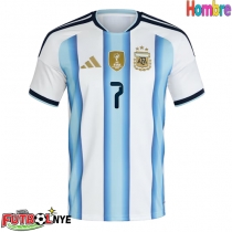 Camiseta Argentina Rodrigo De Paul #7 Primera Equipación Mundial 2026 manga corta